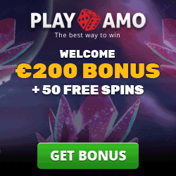 PlayAmo Casino (review) 50 gratis spins and €200 (or 2 bitcoins) bonus